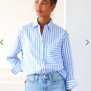 AYR The Deep End, Blue + White Stripe, Size L, Like New